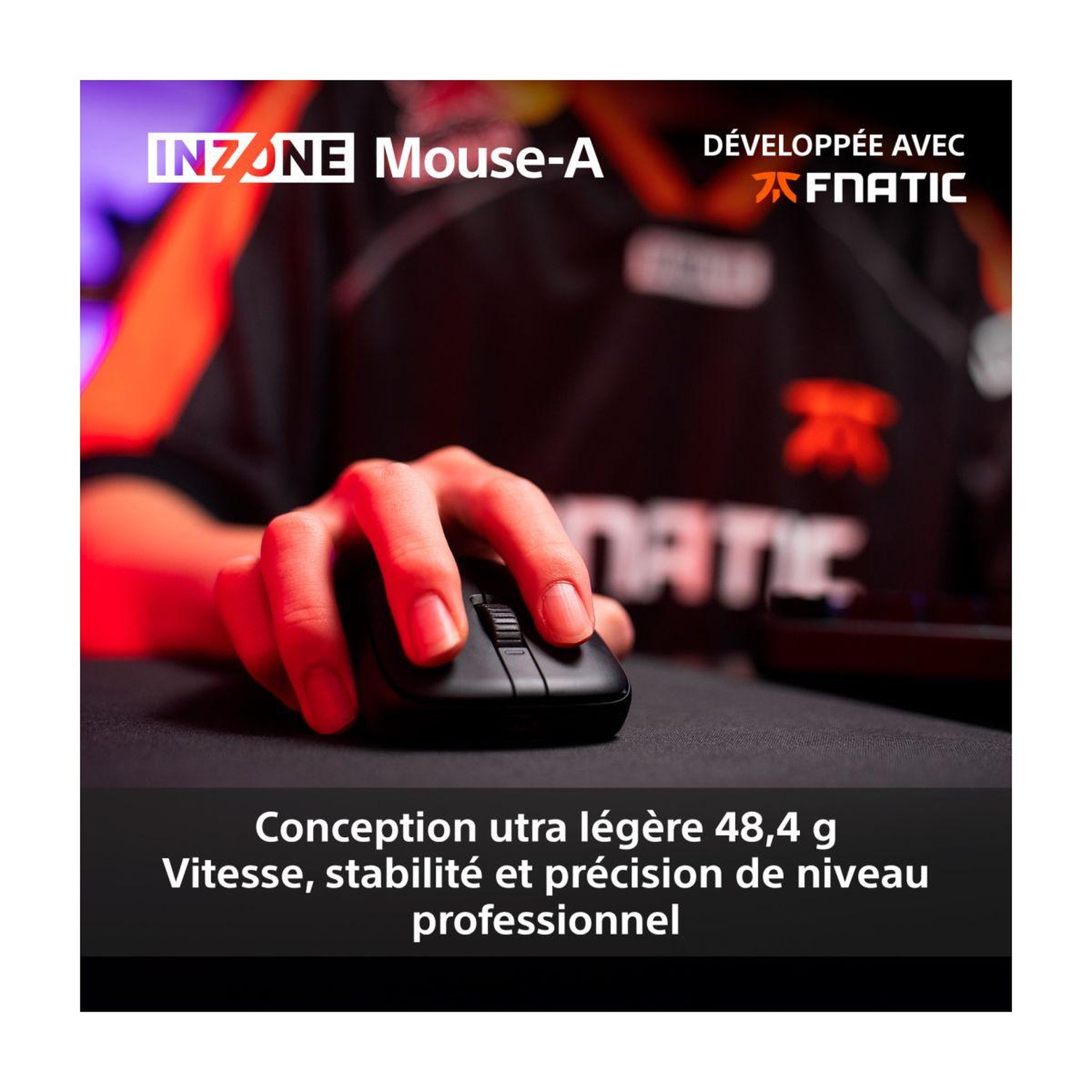 Voir la diapositive 3 : SONY Souris gamer sans fil inzone mouse-a
