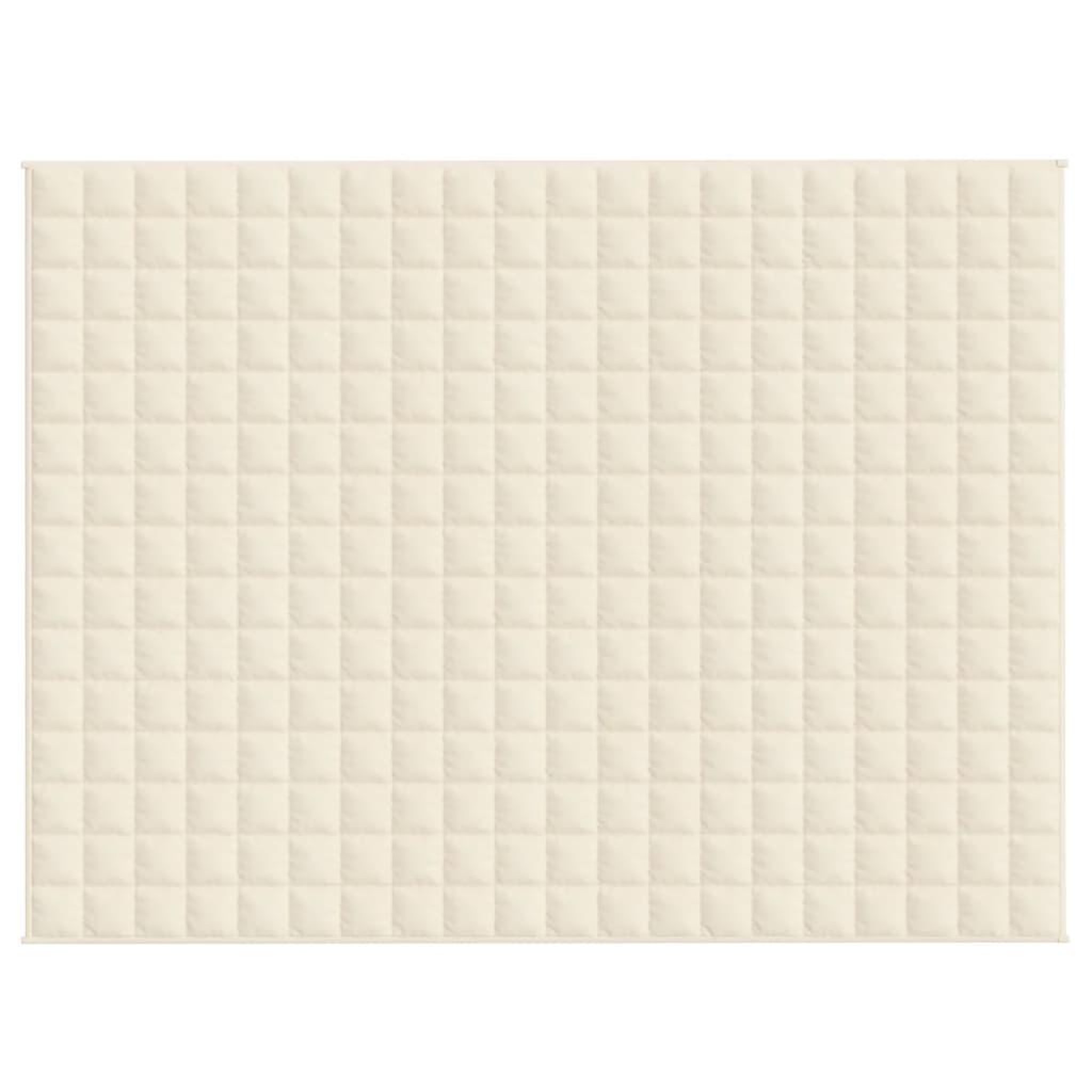 Voir la diapositive 3 : VIDAXL Couverture lestee Creme clair 150x200 cm 11 kg Tissu