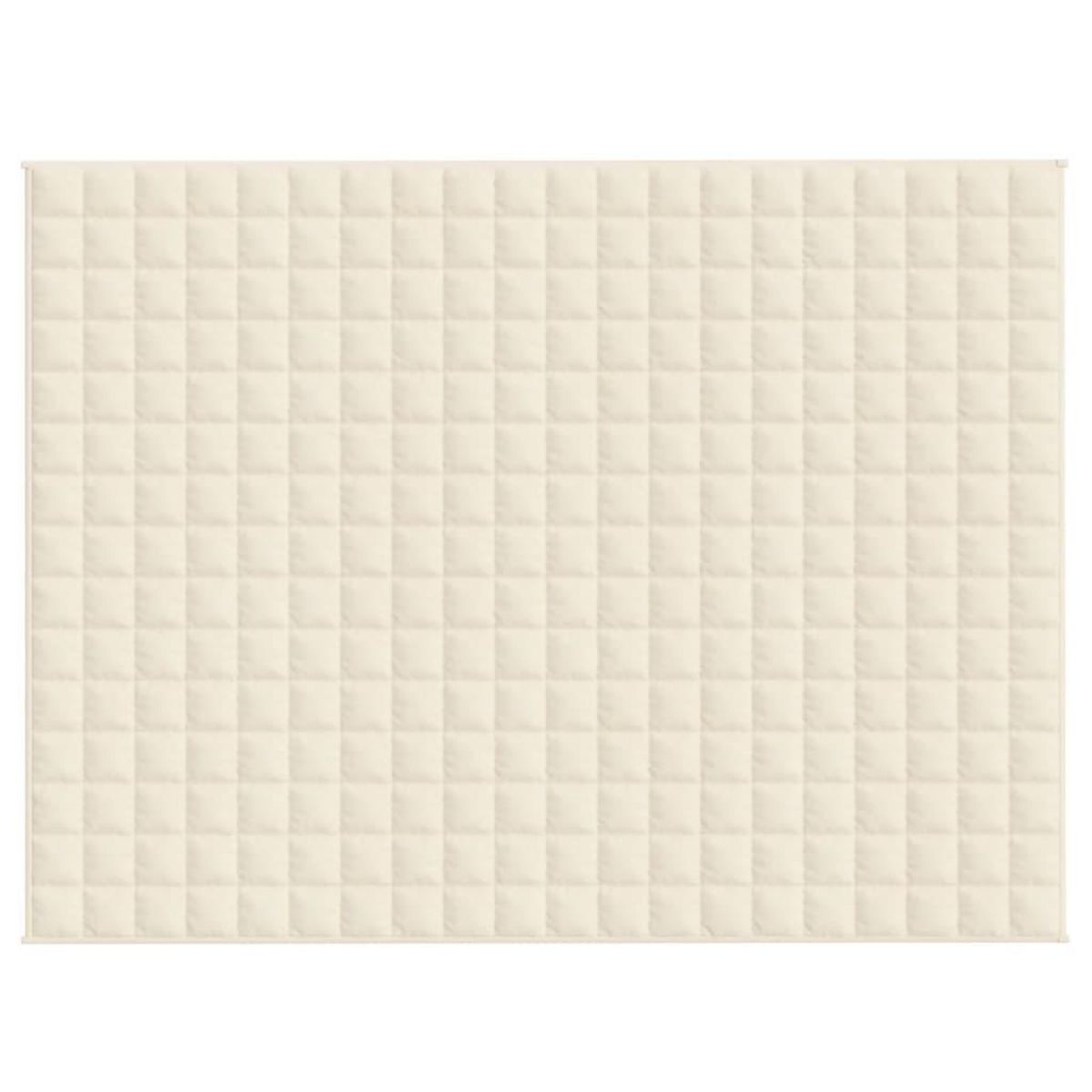VIDAXL Couverture lestee Creme clair 150x200 cm 11 kg Tissu