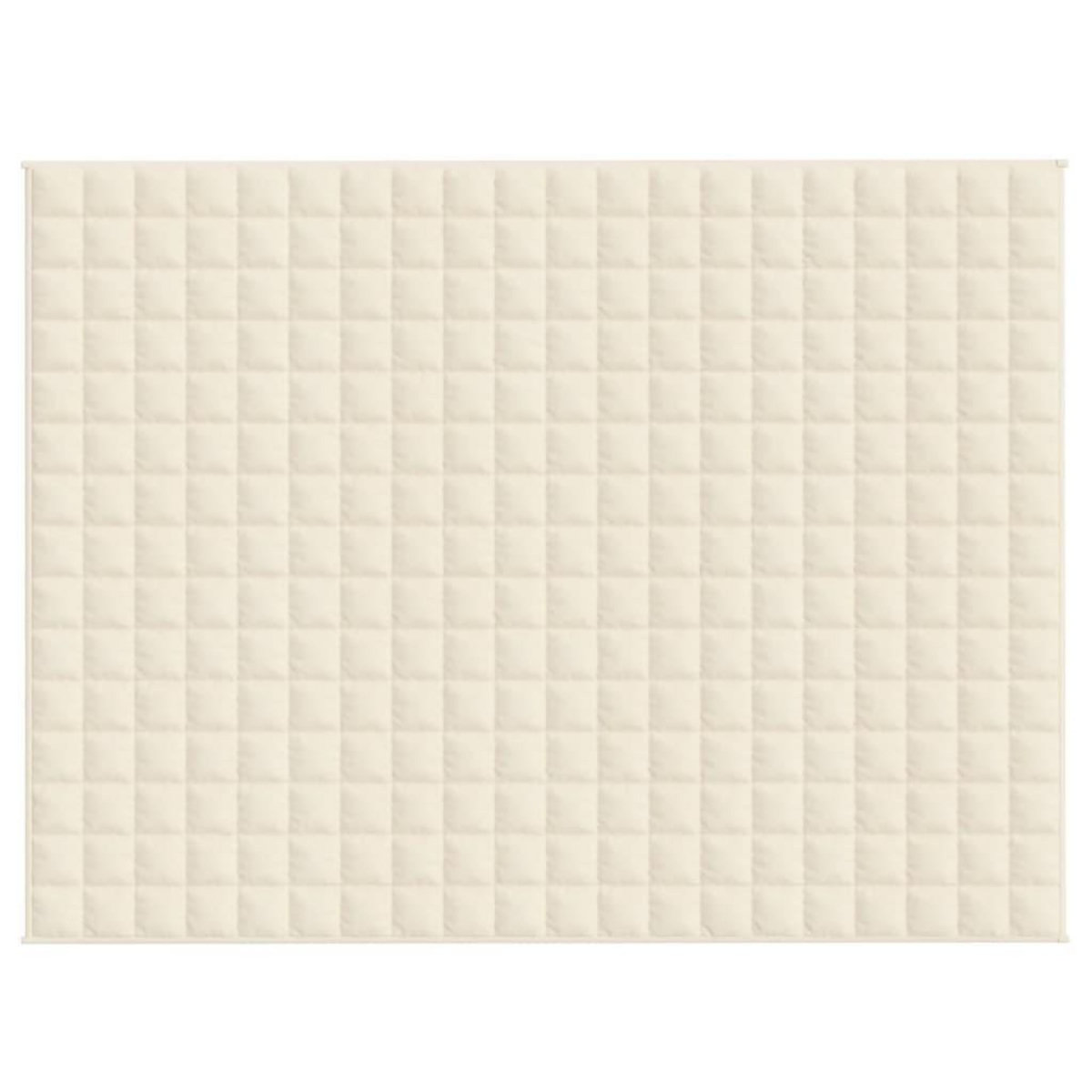 VIDAXL Couverture lestee Creme clair 150x200 cm 11 kg Tissu
