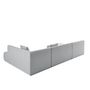 Voir la diapositive 4 : LISA DESIGN Onyx - canapé panoramique d'angle droit - 7 places - en tissu mailles 3d