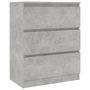 Voir la diapositive 2 : VIDAXL Buffet Gris beton 60x35x76 cm Bois d'ingenierie