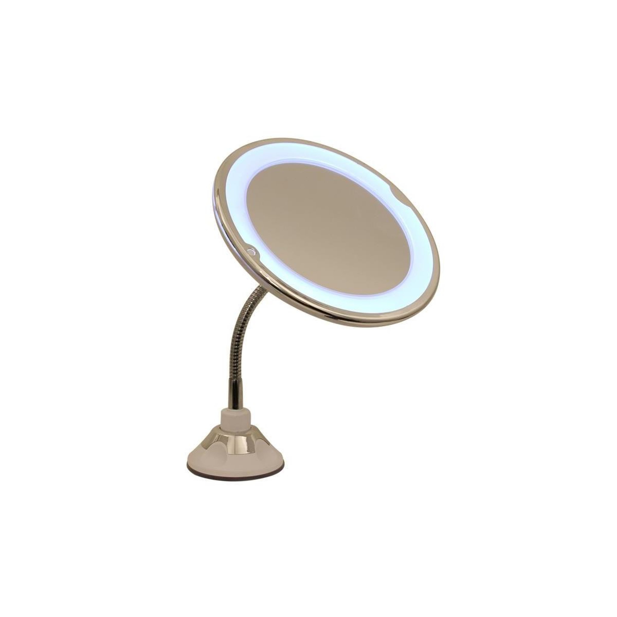 Voir la diapositive 2 : Cosmetic Club Miroir grossissant flexible  lumineux  30cm blanc