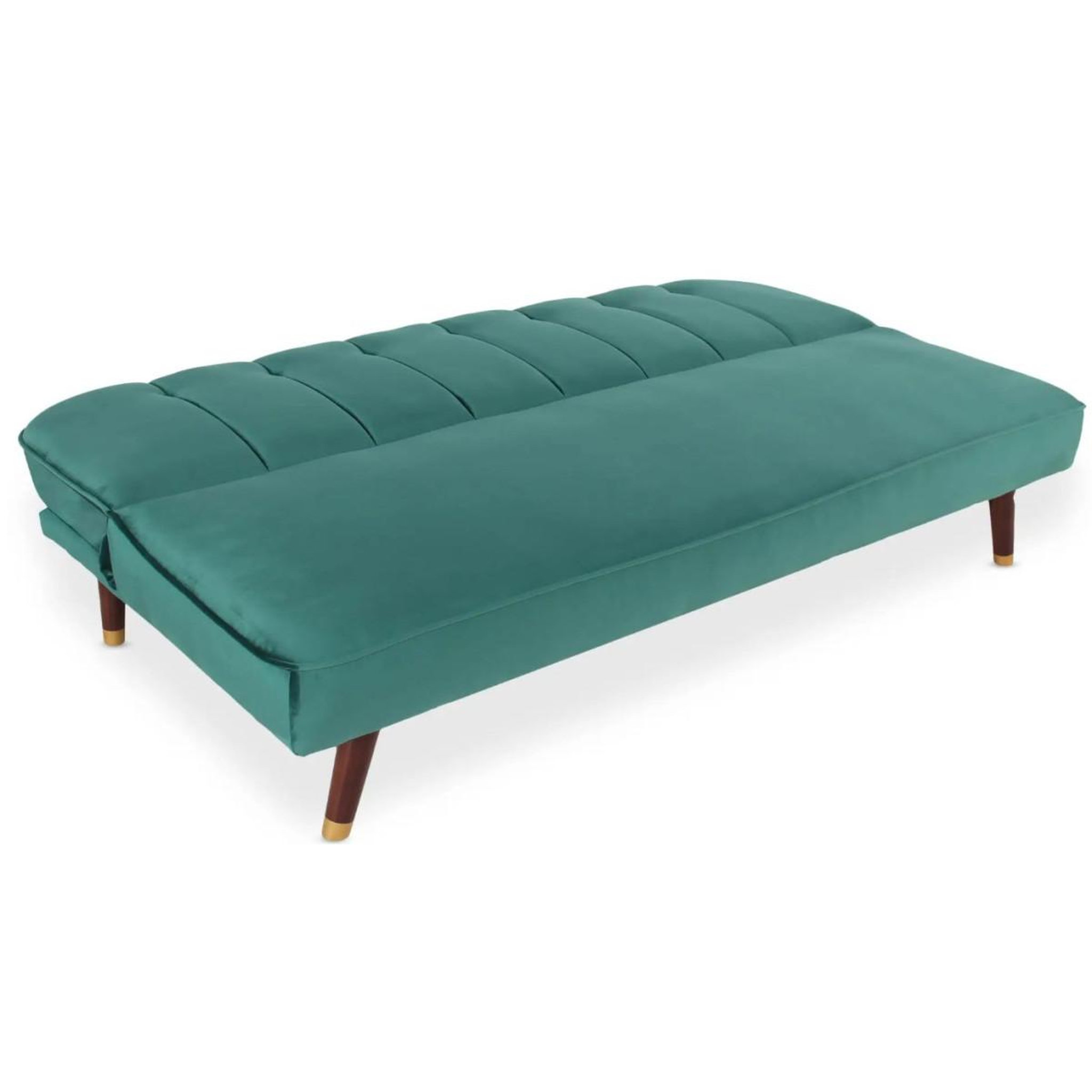Voir la diapositive 5 : Paris Prix Canapé Convertible en Velours  Seattle  180cm Vert