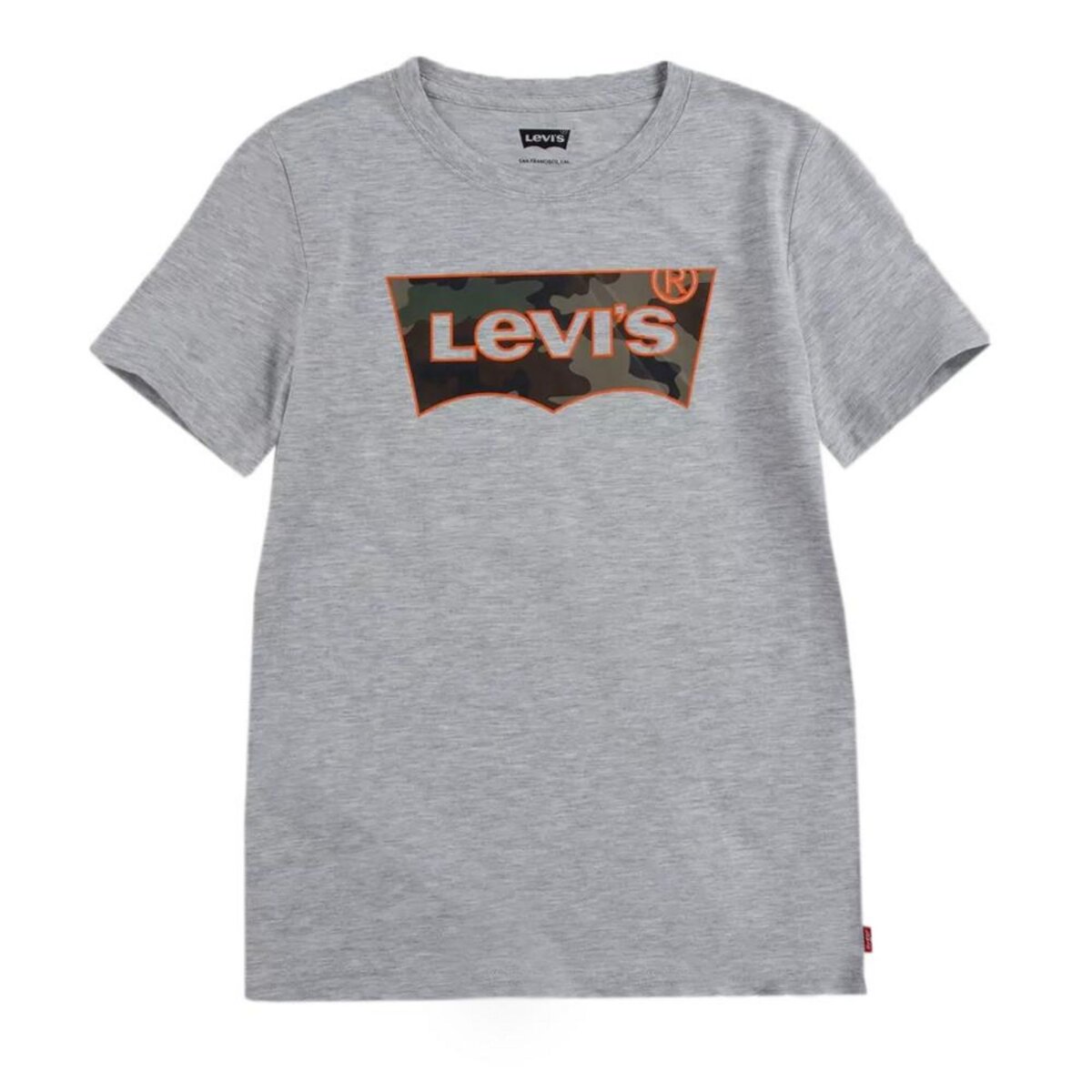 T shirt Gris Gar on Levis Heather pas cher Auchan