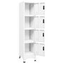 Voir la diapositive 3 : VIDAXL Armoire a casiers Blanc 38x45x180 cm Acier