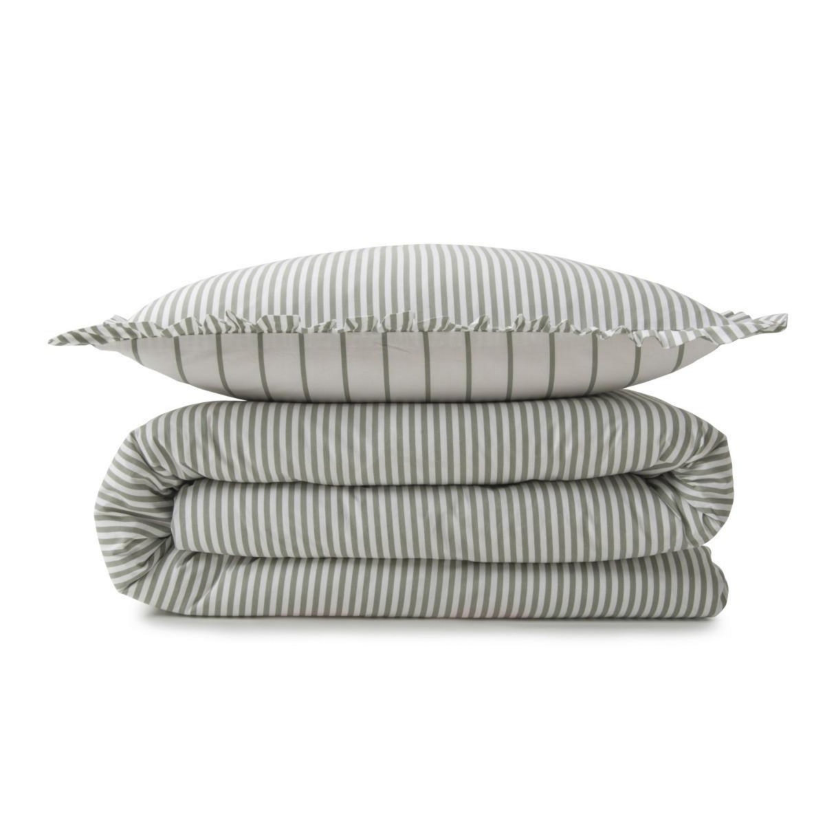 FUTURE HOME Parure de lit 2 personnes en coton 57 fils imprimé blanc