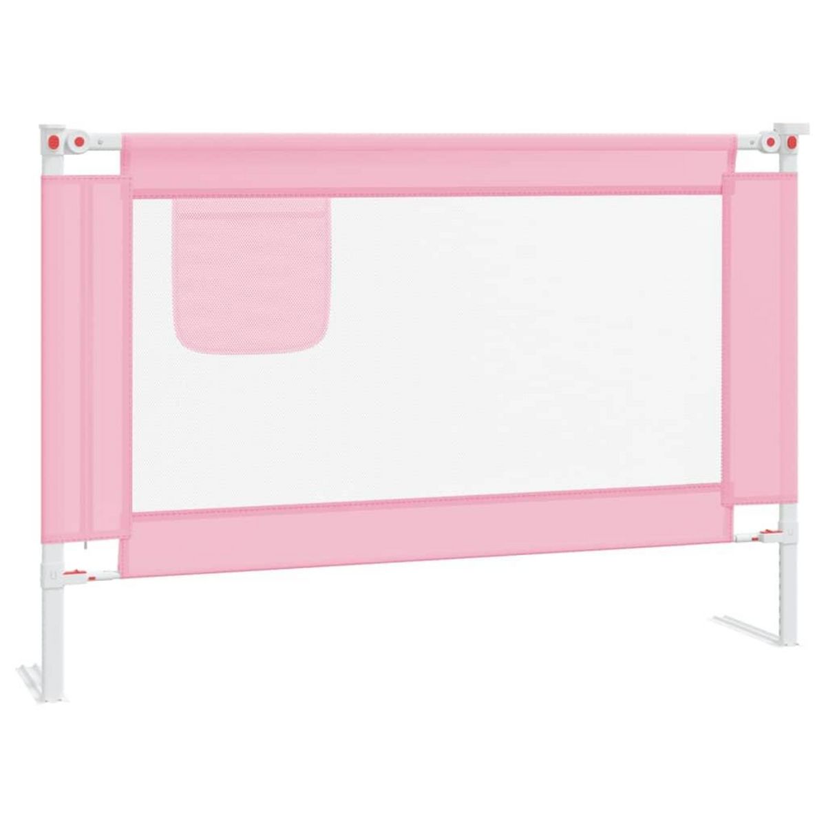 VIDAXL Barriere de securite de lit d'enfant Rose 100x25 cm Tissu