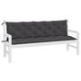 Voir la diapositive 4 : VIDAXL Coussins de banc de jardin lot de 2 anthracite tissu Oxford