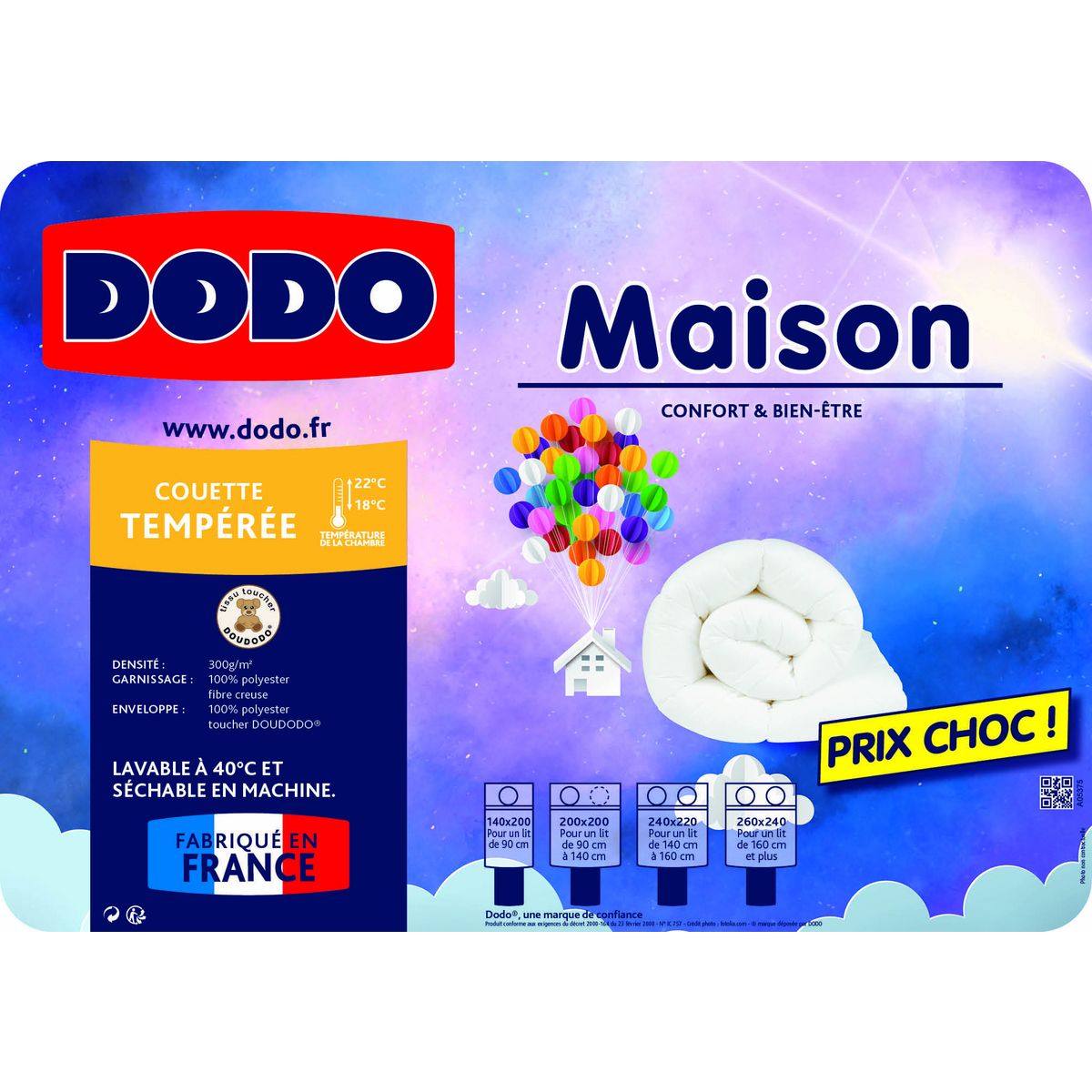 DODO Couette Tempérée en polyester 300 g/m² MAISON 