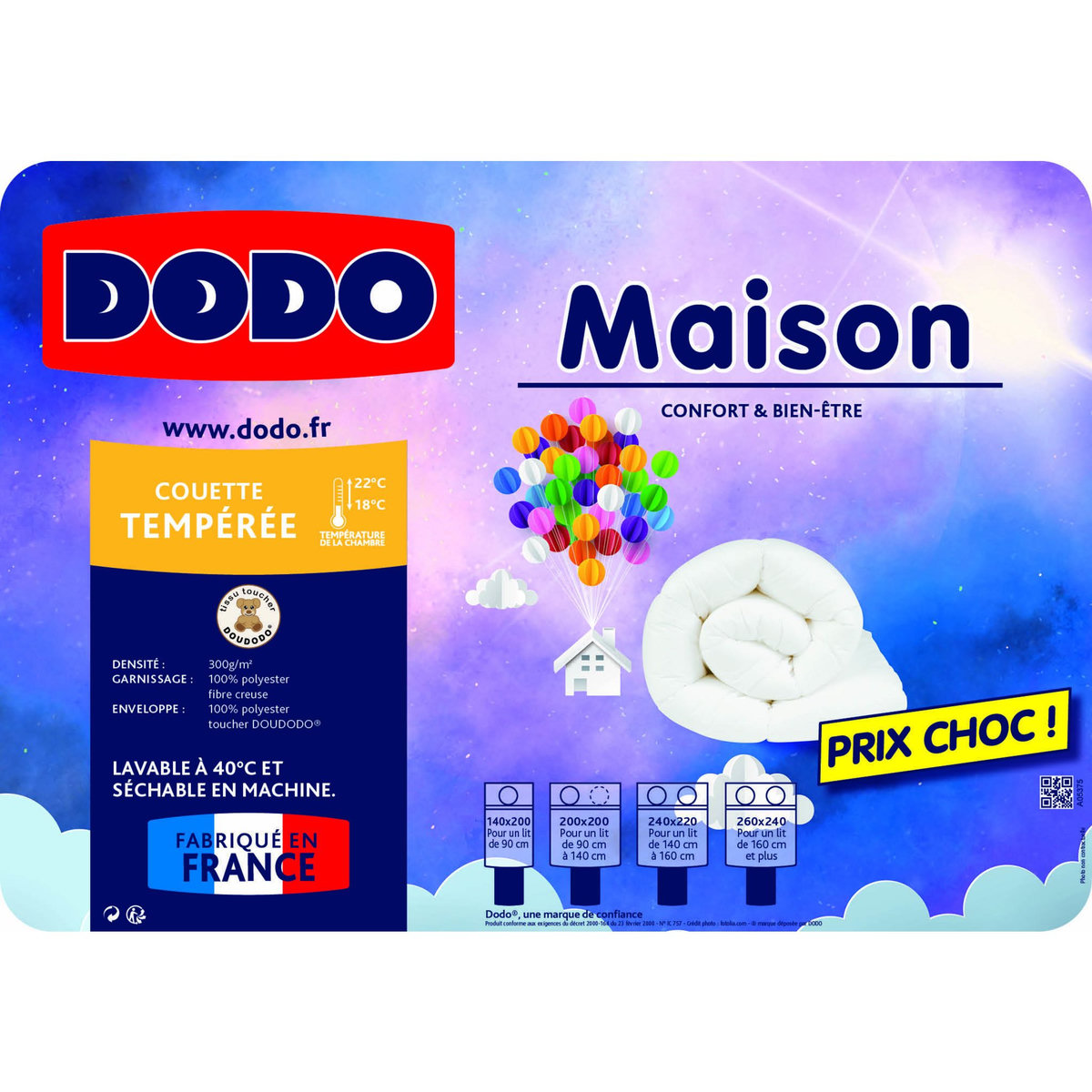 DODO Couette Tempérée en polyester 300 g/m² MAISON 