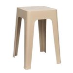 The Home Deco Factory Lot de 6 tabourets empilables SPECTRA. Coloris disponibles : Jaune, Beige, Blanc