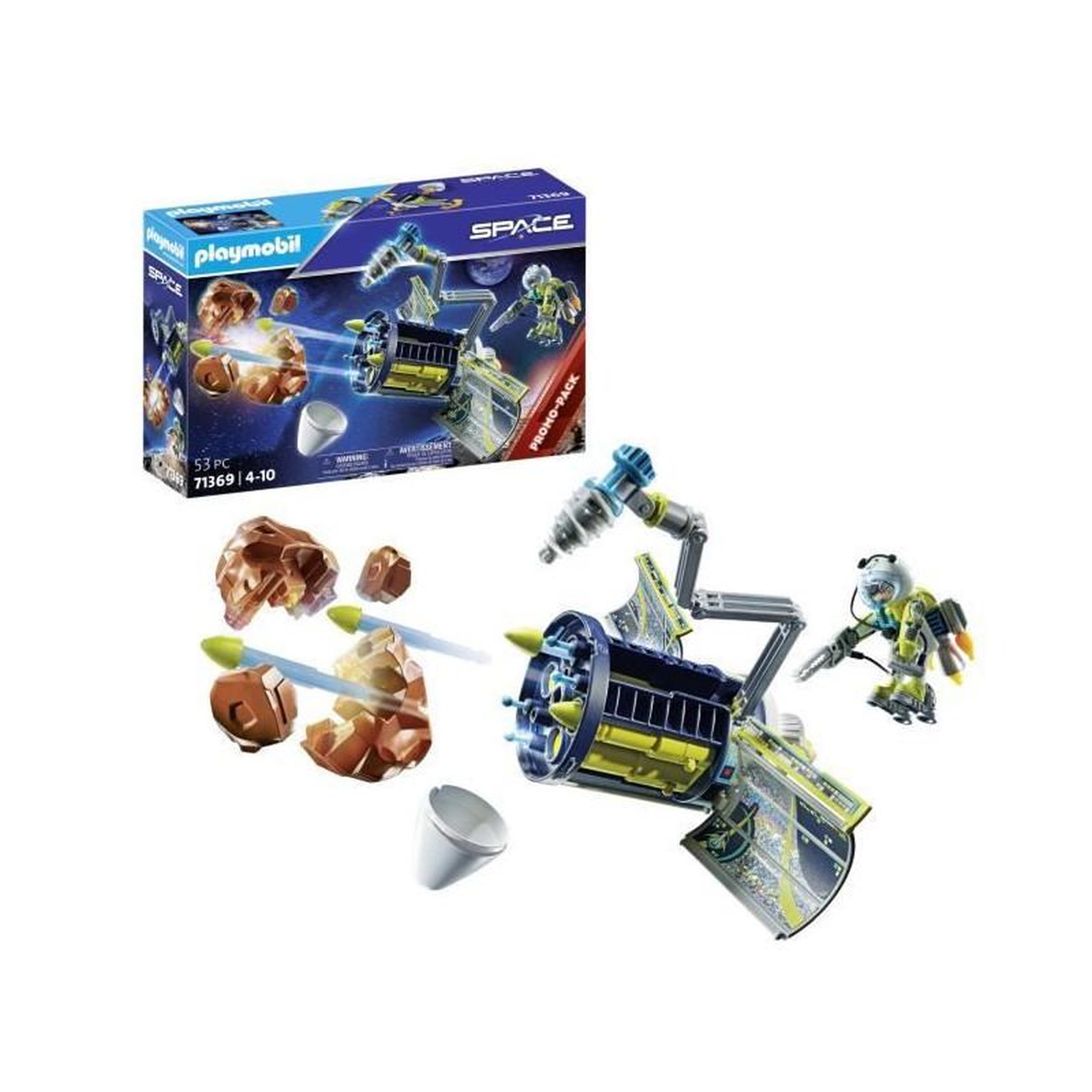 Voir la diapositive 6 : PLAYMOBIL PLAYMOBIL - Spationaute et satellite - Protege la Terre - Des 4 ans