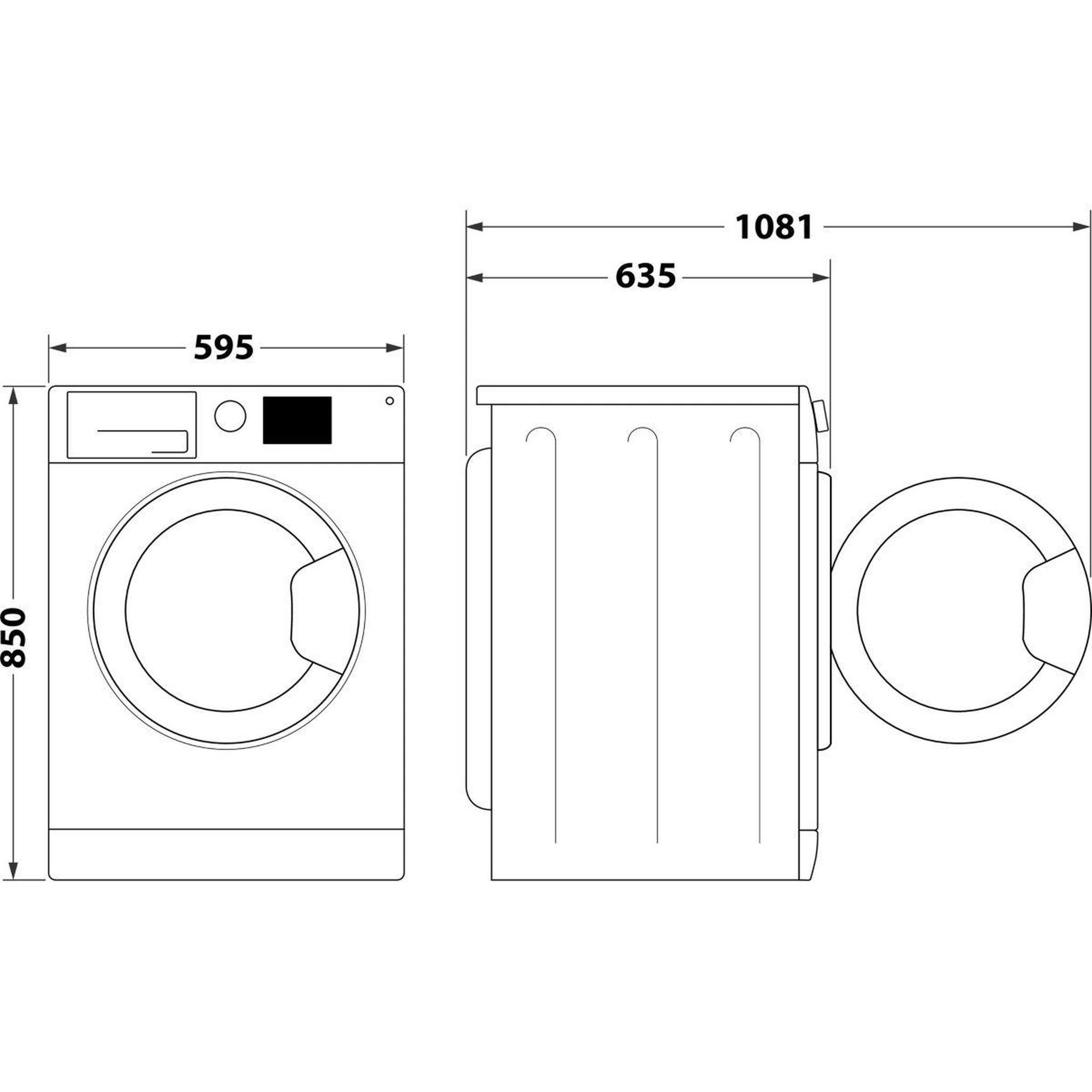 Voir la diapositive 5 : Whirlpool Lave linge hublot ffdb10489bvfr - 10 kg - 1400 tr/min - classe a - moteur induction