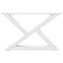 Voir la diapositive 5 : VIDAXL Pieds de table basse 2 pcs blanc 60x(30-31,3) cm acier