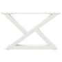 Voir la diapositive 5 : VIDAXL Pieds de table basse 2 pcs blanc 60x(30-31,3) cm acier