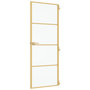 Voir la diapositive 5 : VIDAXL Porte interieure mince dore 76x201,5 cm verre trempe aluminium