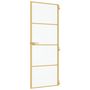 Voir la diapositive 5 : VIDAXL Porte interieure mince dore 76x201,5 cm verre trempe aluminium