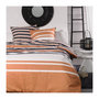 Voir la diapositive 1 : Today Parure de lit 2 personnes -TODAY - 240x200 cm - 100% Coton - Orange, Noir et Blanc