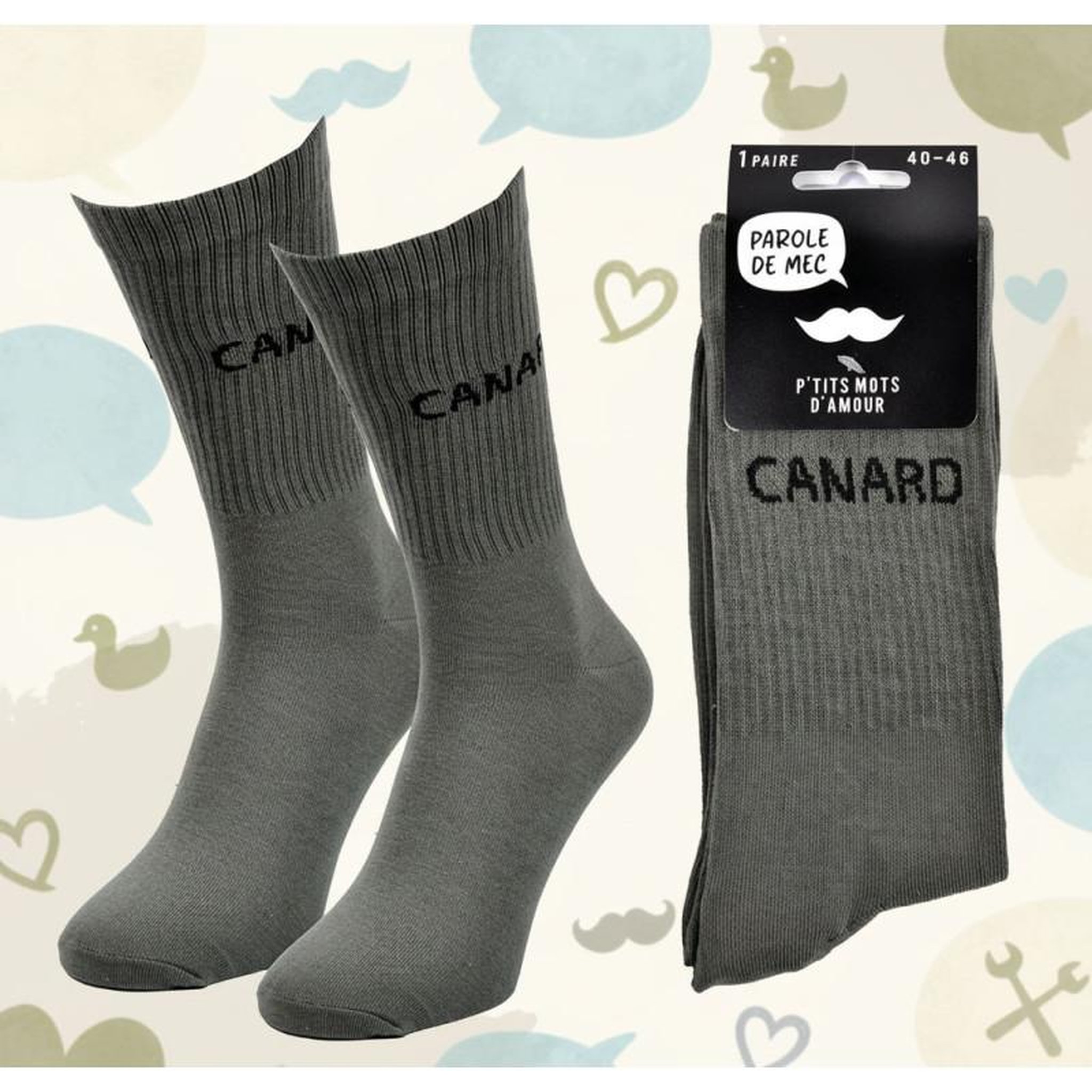 Voir la diapositive 3 : OZABI OZABI Chaussettes Homme Message Humoristiques