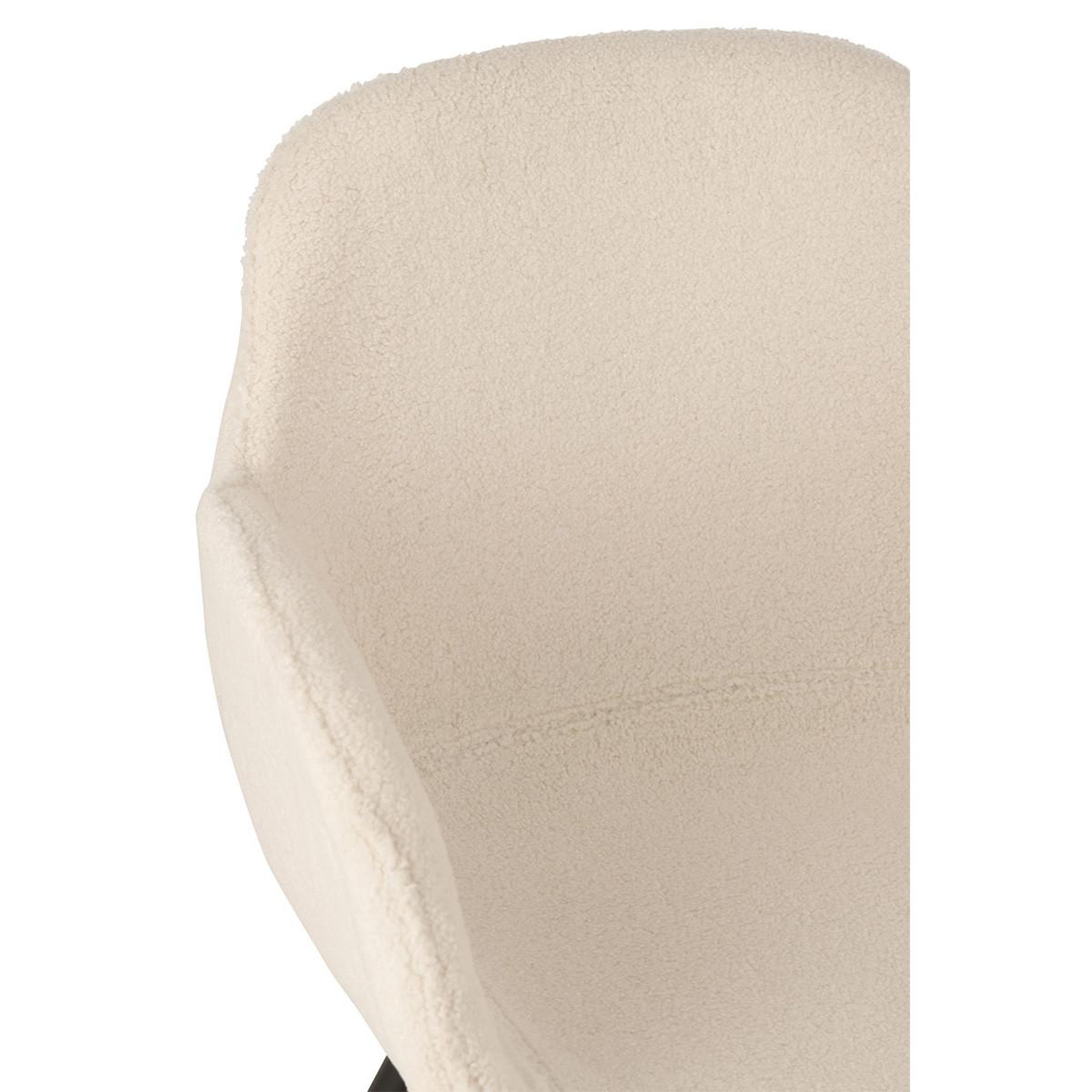 Voir la diapositive 5 : J-LINE Chaise design  rosalinda  80cm blanc