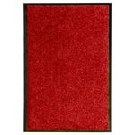 VIDAXL Paillasson lavable Rouge 40x60 cm