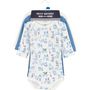 Voir la diapositive 2 : PETIT BATEAU Lot de 3 bodies manches longues chiens bébé garçon