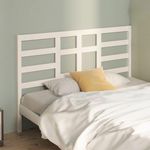 VIDAXL Tete de lit Blanc 166x4x104 cm Bois massif de pin