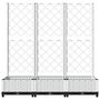 Voir la diapositive 4 : VIDAXL Jardiniere avec treillis Blanc 120x40x121,5 cm PP