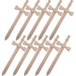 Graine créative 10 épées en bois 39 x 13 cm