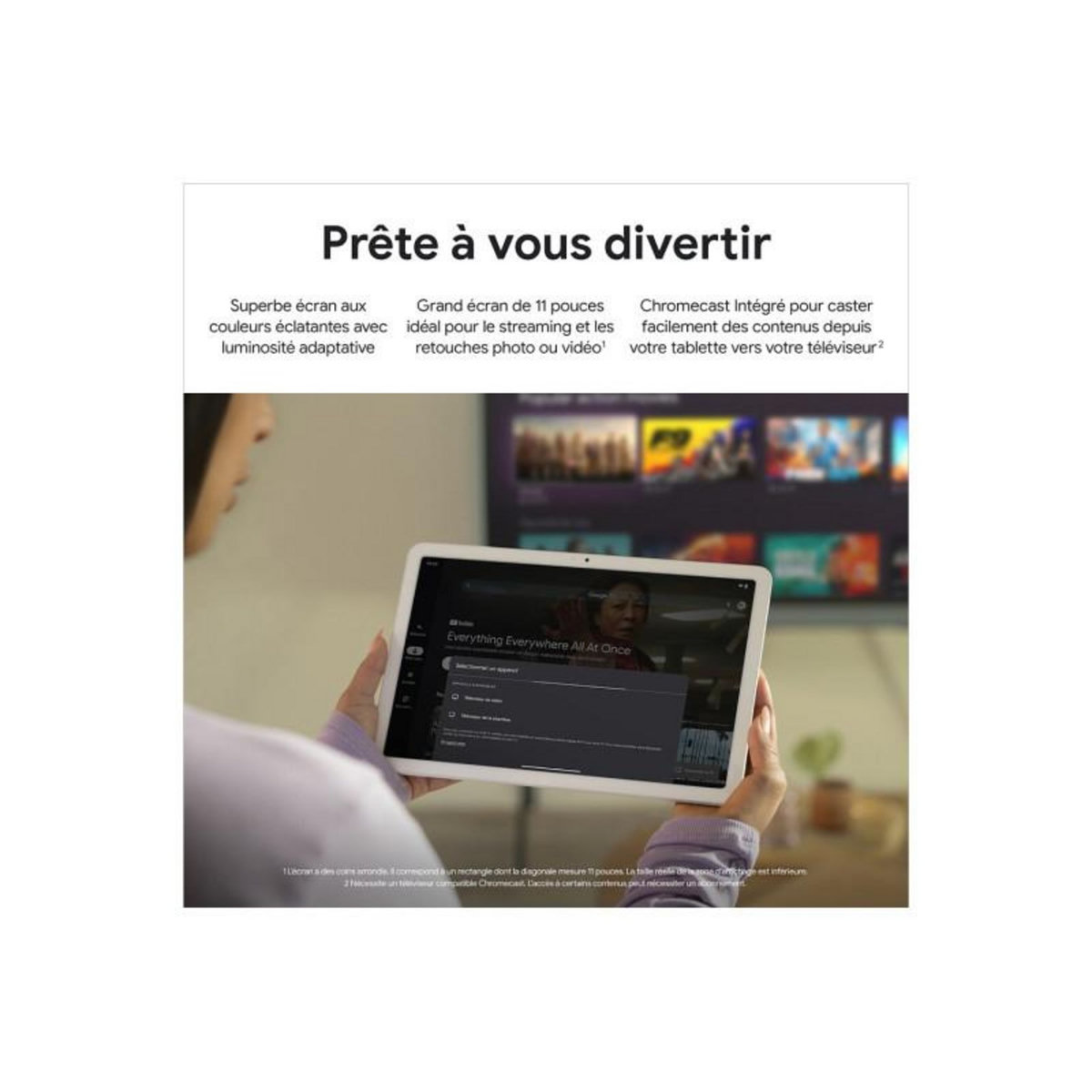 GOOGLE Tablette tactile Google Pixel Tablet 256GB Porcelaine