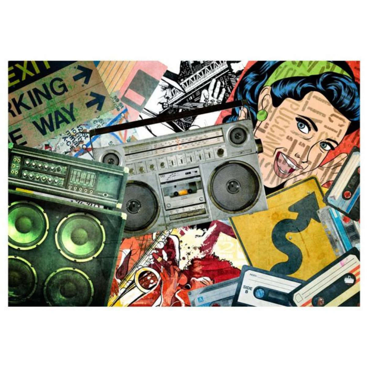 Paris Prix Papier Peint  Graffiti Girl