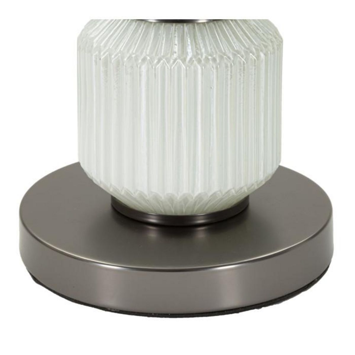 Paris Prix Lampe à Poser en Verre  Bright Three  57cm Blanc & Gris