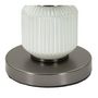 Voir la diapositive 3 : Paris Prix Lampe à Poser en Verre  Bright Three  57cm Blanc & Gris