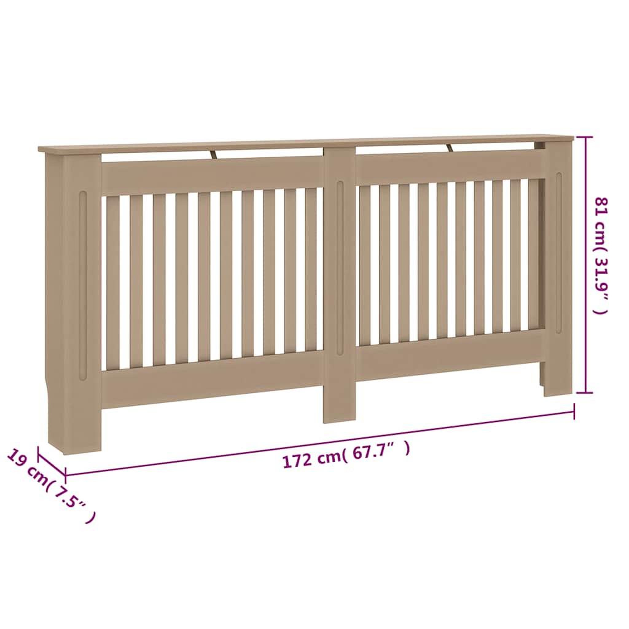 Voir la diapositive 6 : VIDAXL Cache-radiateur 172x19x81 cm MDF