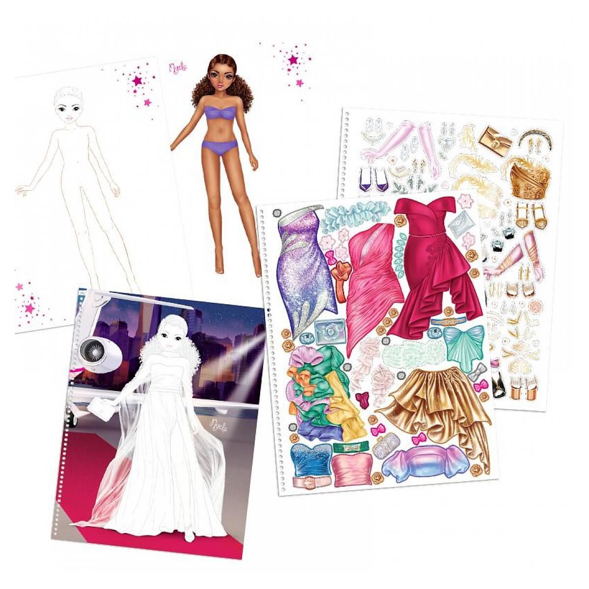 TOP MODEL Album à colorier Create your Glamour Special