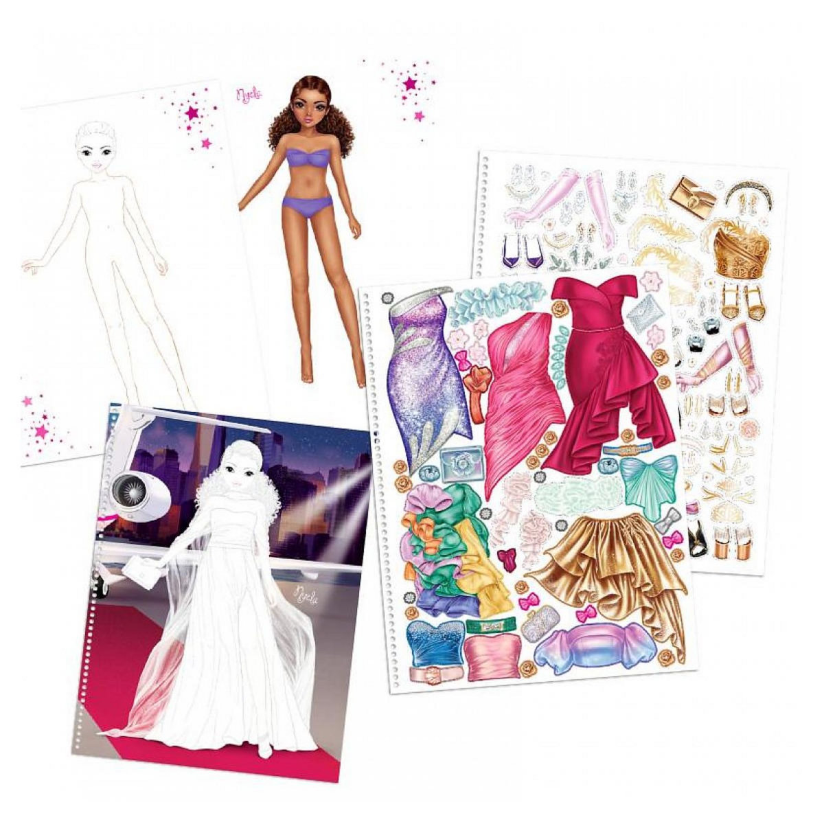 TOP MODEL Album à colorier Create your Glamour Special