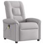 Voir la diapositive 2 : VIDAXL Fauteuil de massage inclinable gris nuage tissu