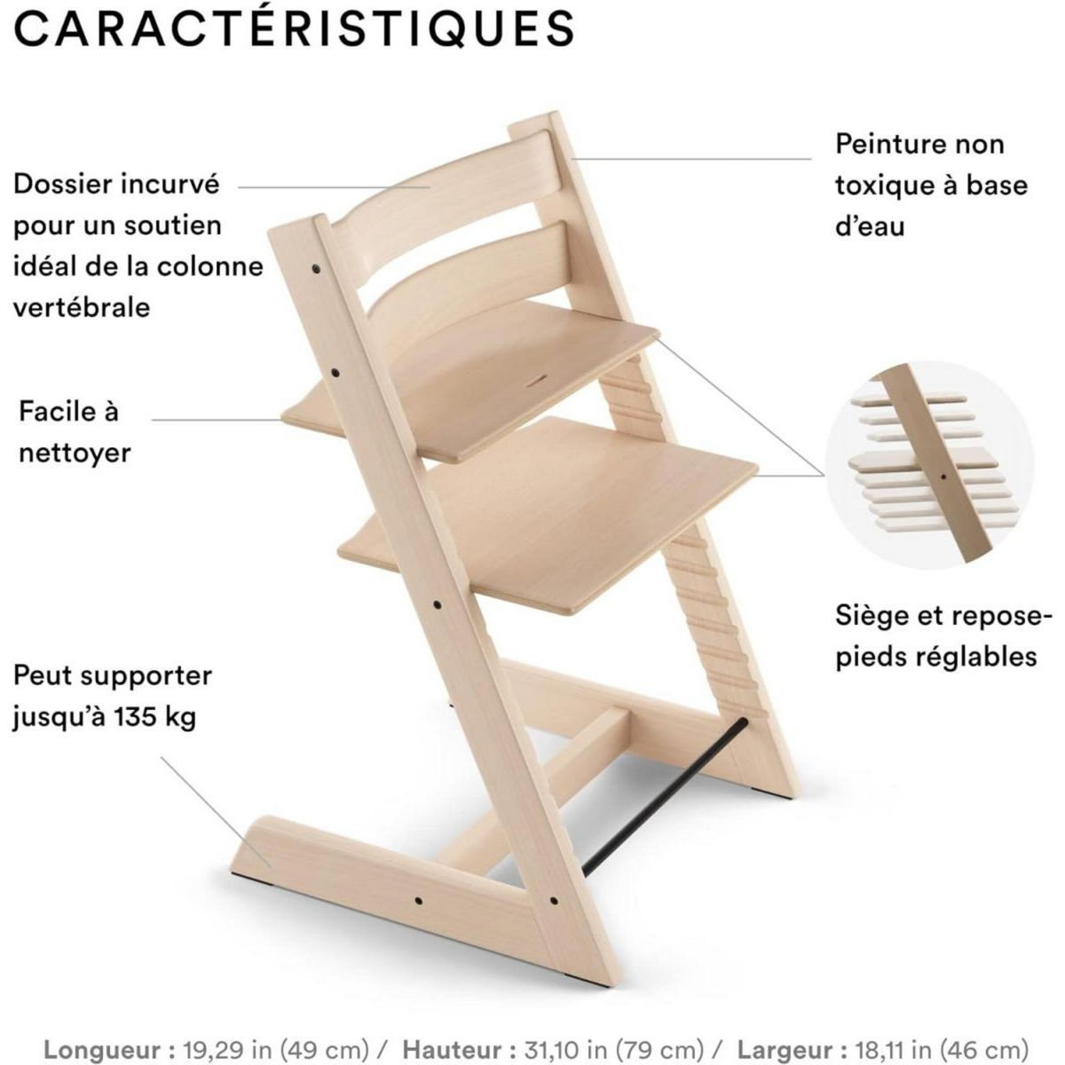STOKKE Chaise Tripp Trapp® Naturel