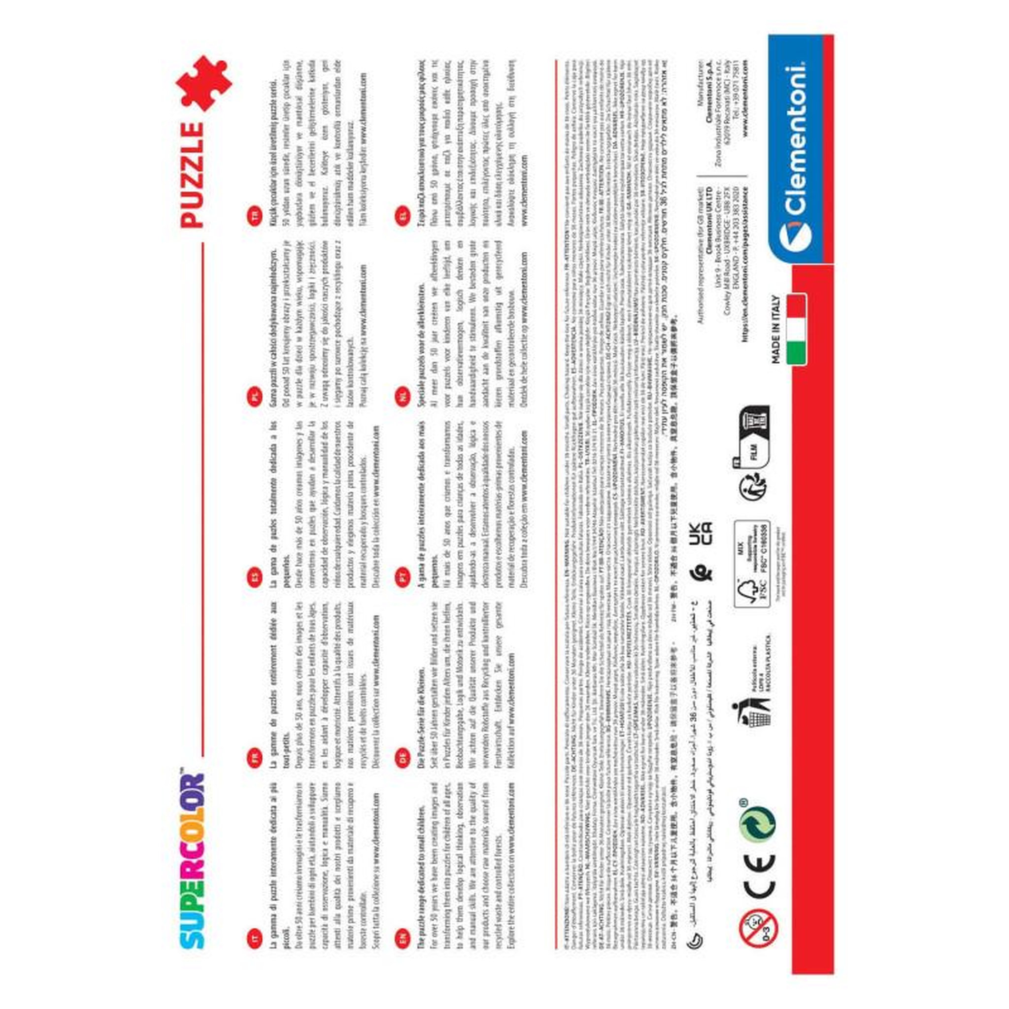 Voir la diapositive 4 : CLEMENTONI Puzzle Clementoni Marvel Spider-Man Supercolor 180 pièces