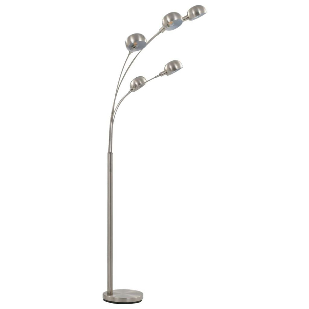 VIDAXL Lampadaire 200 cm 5 x E14 Argente