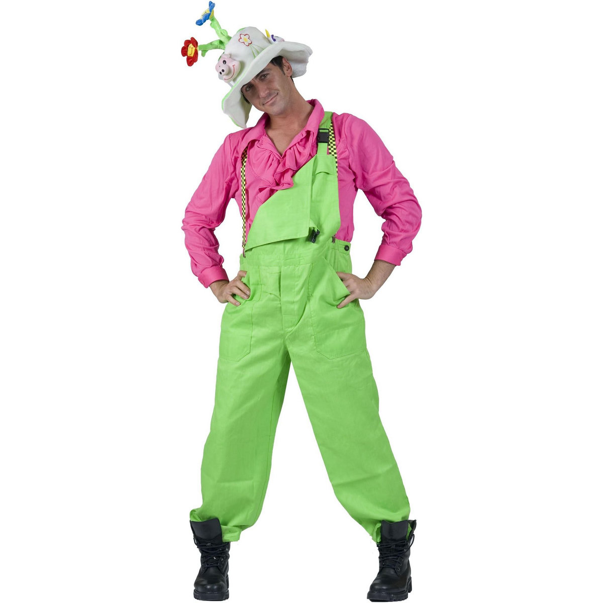 FUNNY FASHION Salopette Vert Fluo - S
