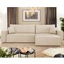 Voir la diapositive 1 : BEST MOBILIER Cezanne - canapé d'angle réversible 5 places convertible avec coffre en tissu texturé