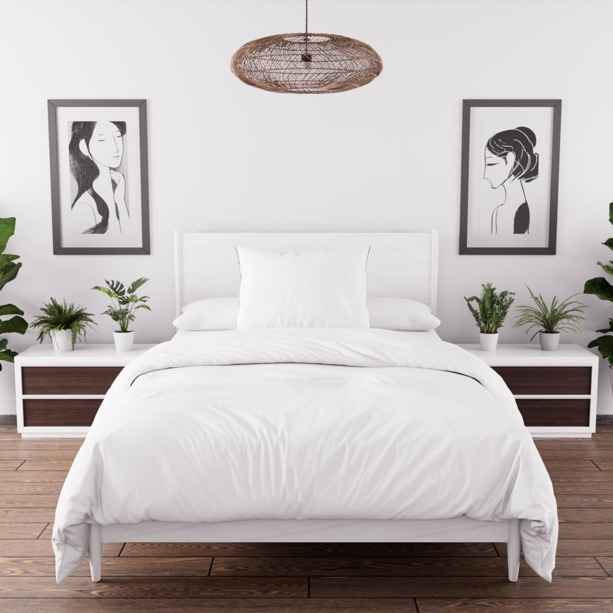 SOLEIL D'OCRE Ensemble couette et parure 5 Pièces BOHEME pour lit en 90x190 cm, par Soleil d'ocre