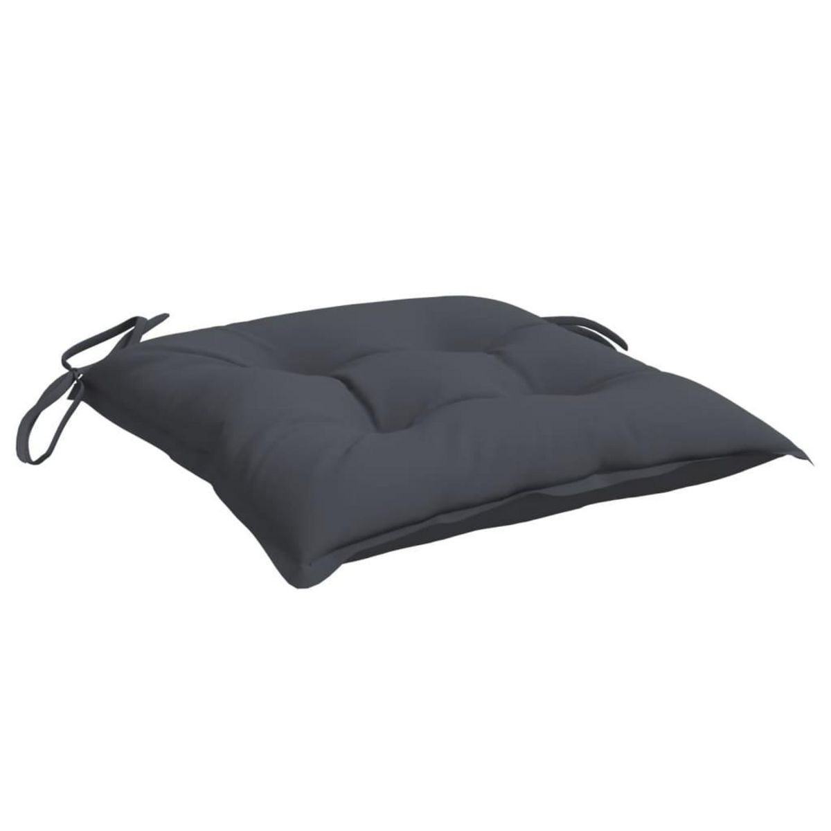VIDAXL Coussins de chaise lot de 4 anthracite 50x50x7 cm tissu oxford