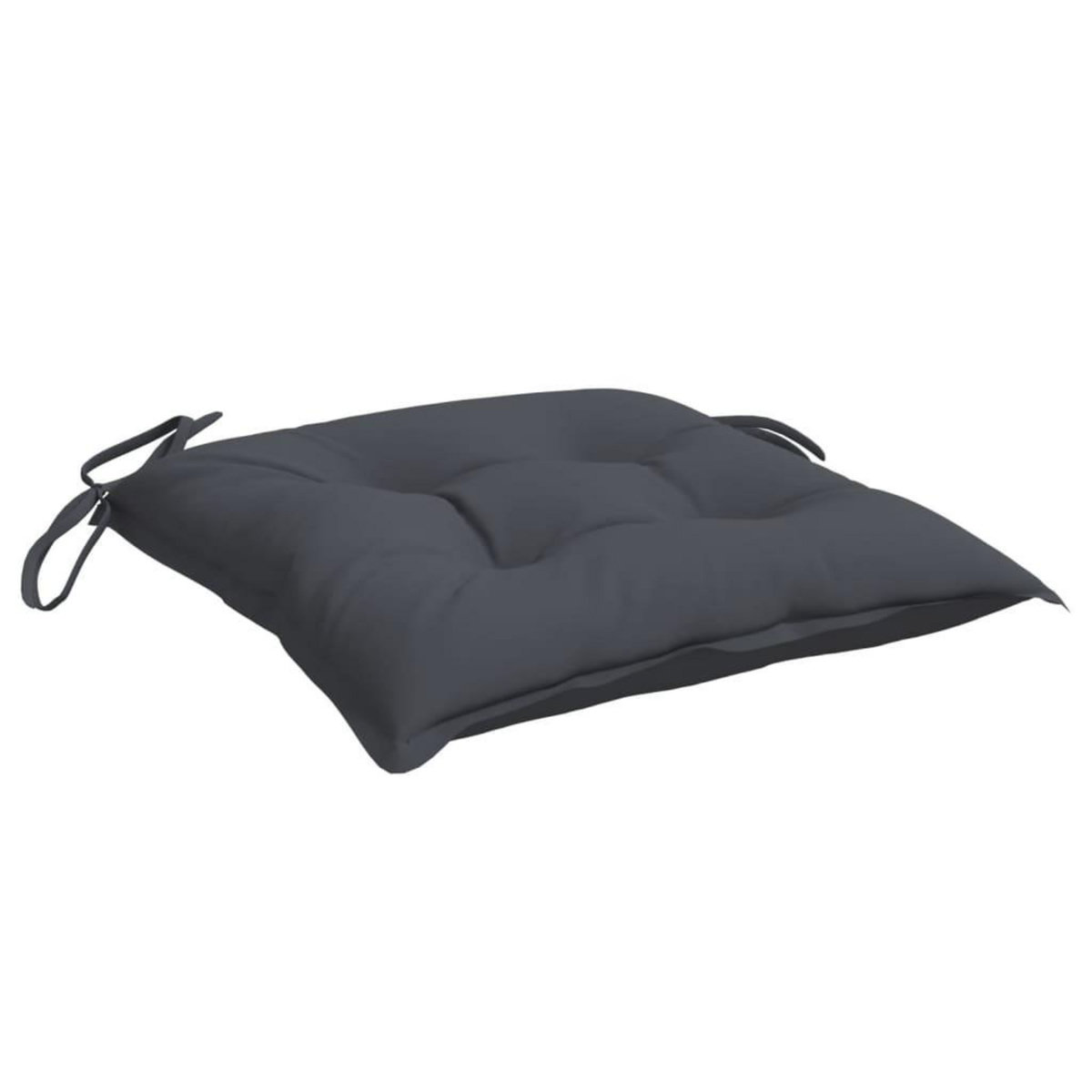 VIDAXL Coussins de chaise lot de 4 anthracite 50x50x7 cm tissu oxford