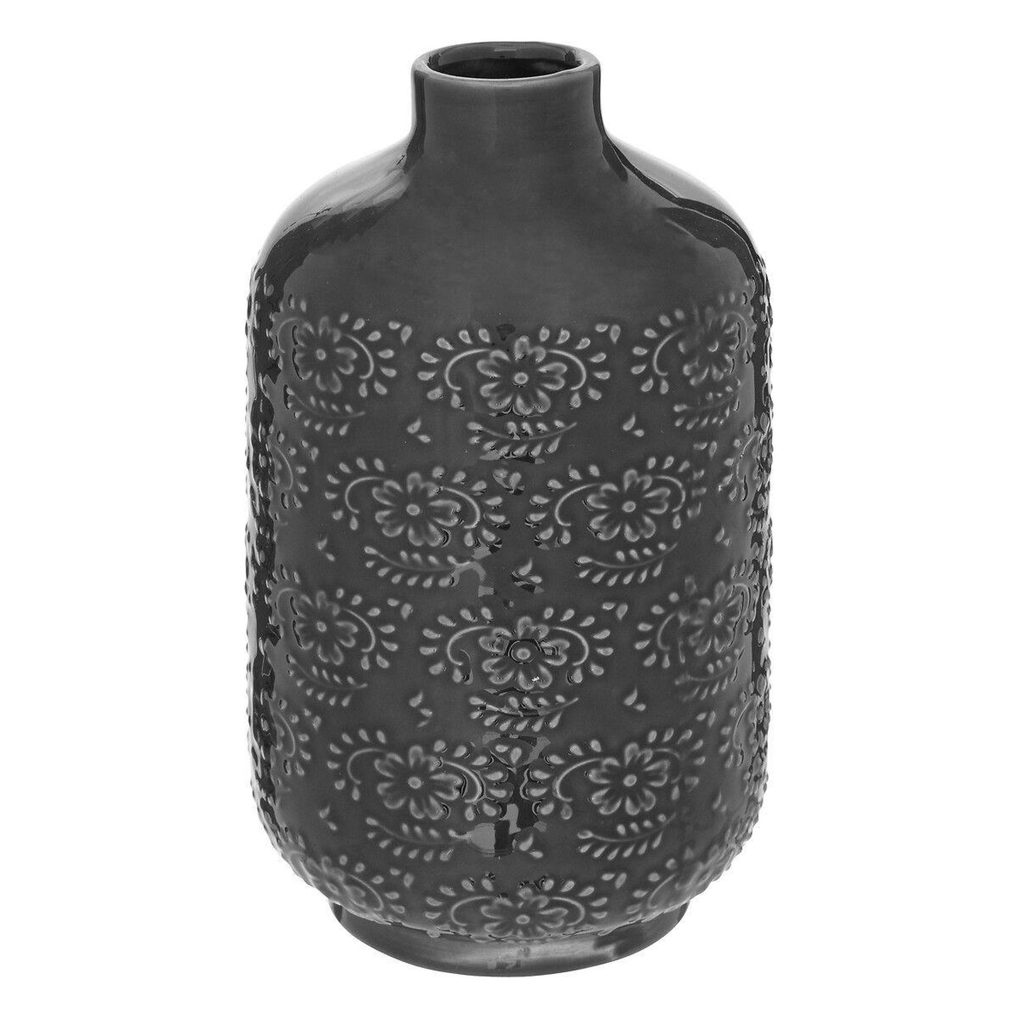 ATMOSPHERA Vase déco en céramique  lumhiv  21cm gris