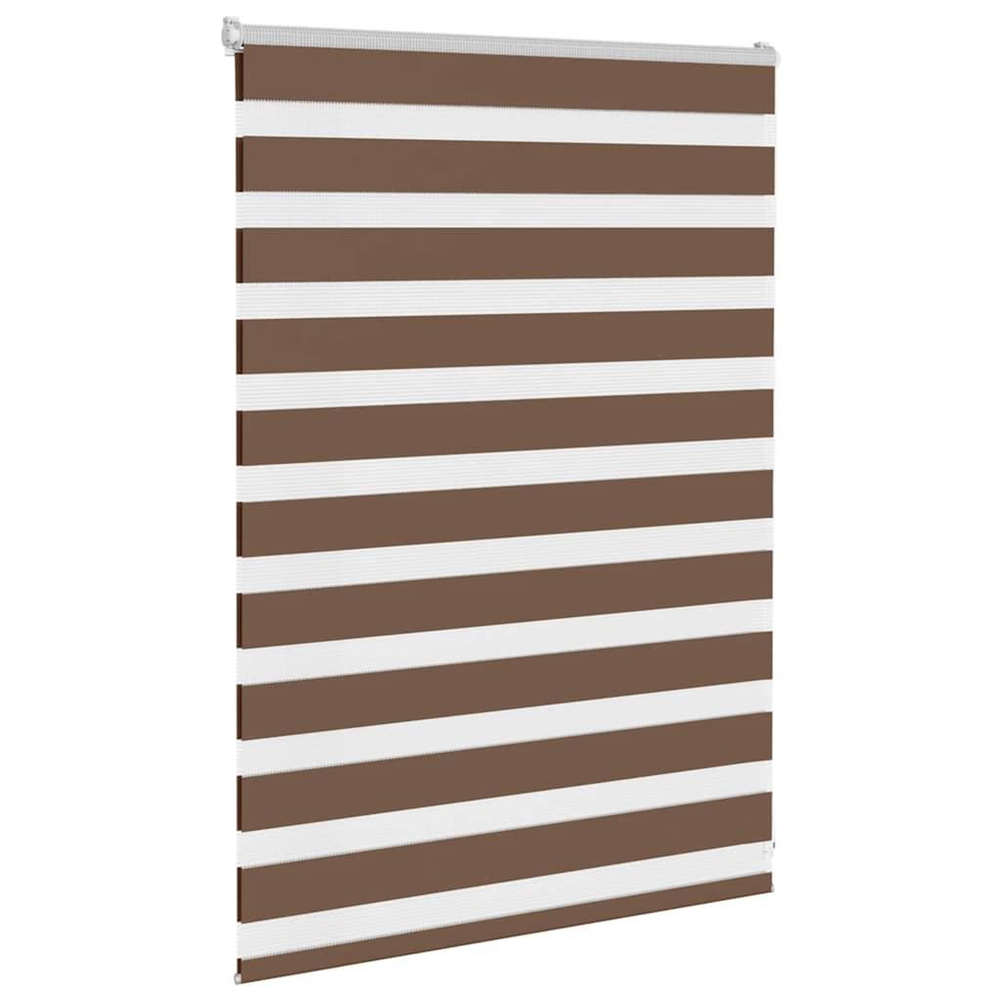 Voir la diapositive 3 : VIDAXL Store zebre marron 100x100 cm largeur du tissu 95,9cm polyester