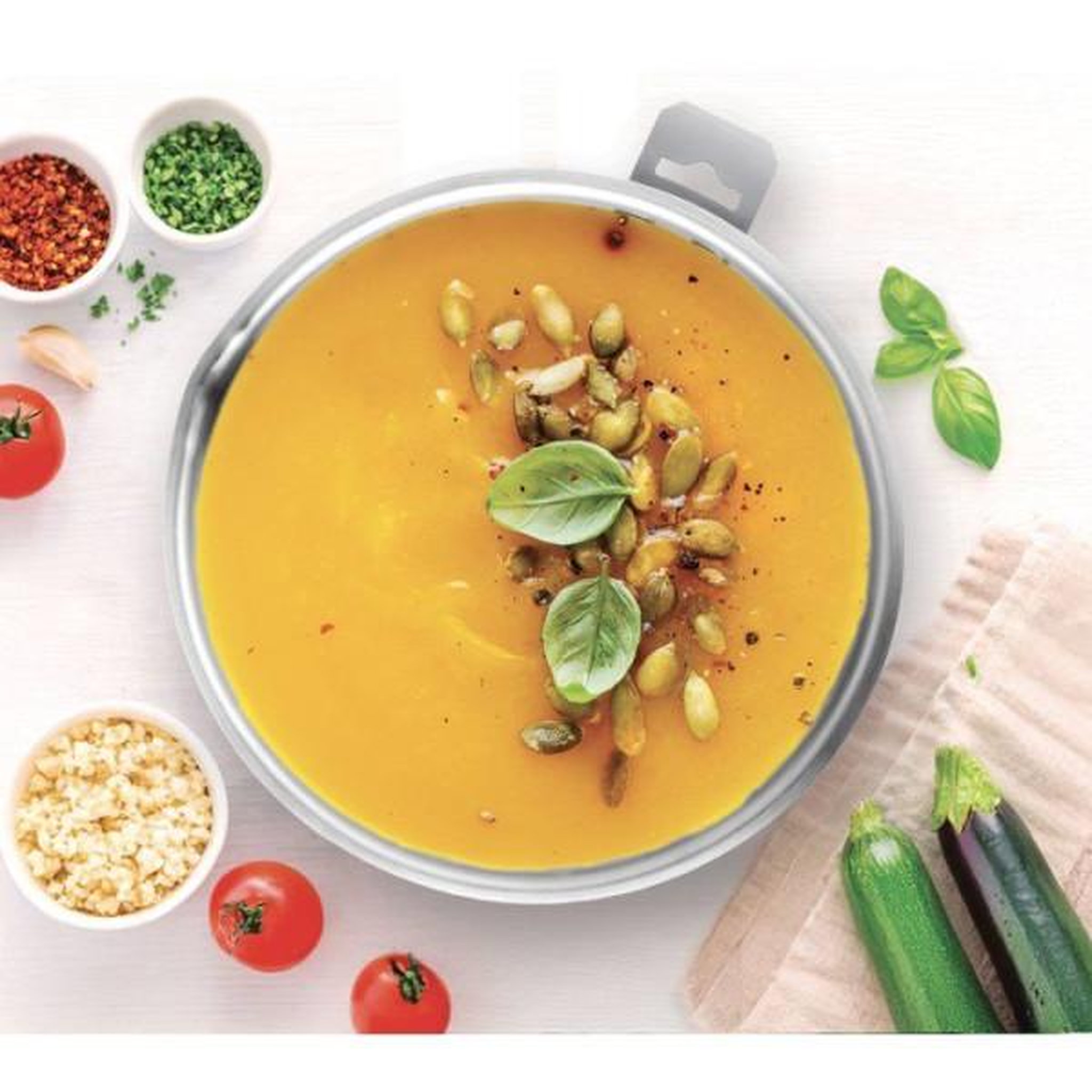 Voir la diapositive 5 : Arthur Martin Set de 3 casseroles - ARTHUR MARTIN – 16-18-20 cm - Acier Inoxydable - Tous feux dont induction – poignée amovible