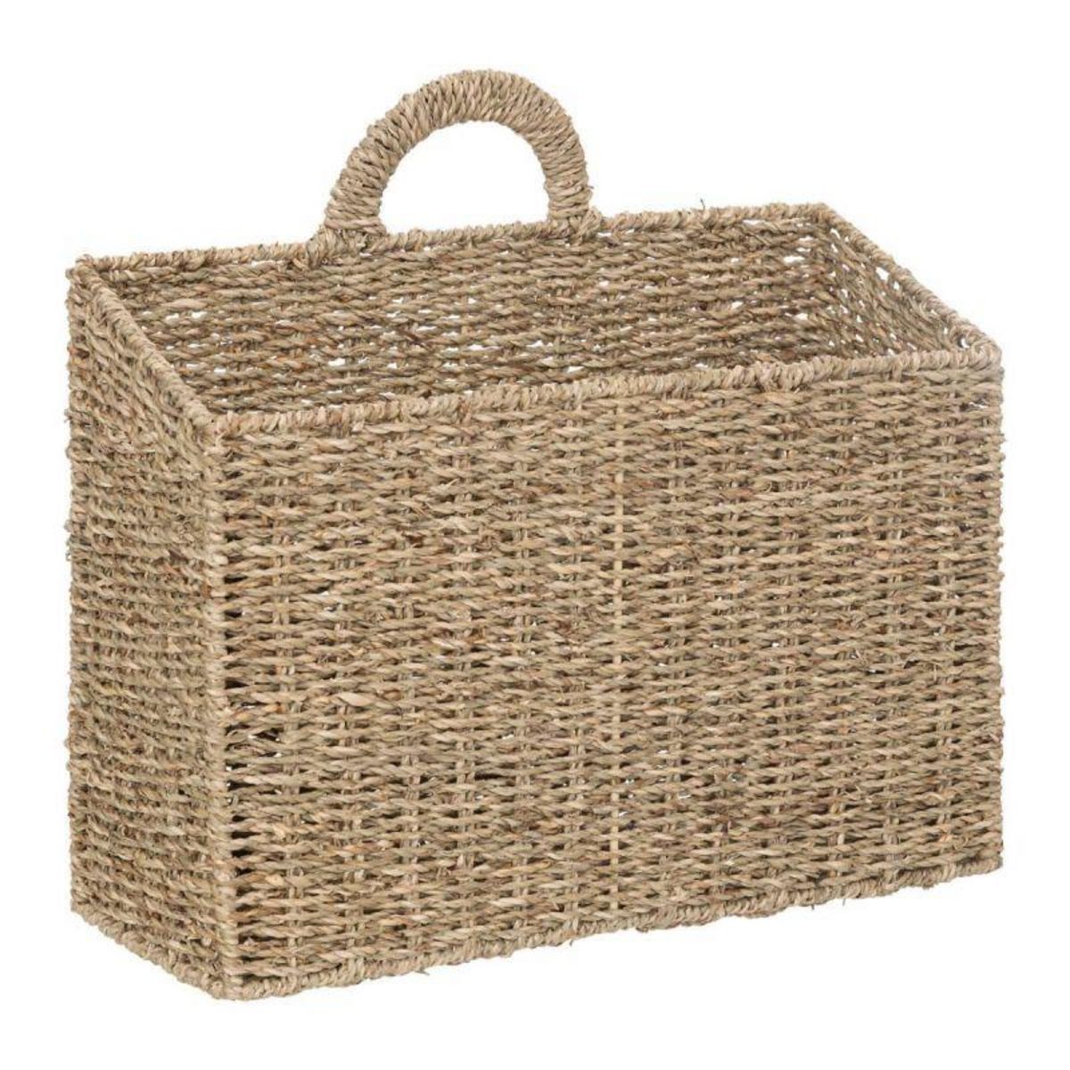  Panier de Rangement à Suspendre  Cora  40cm Naturel